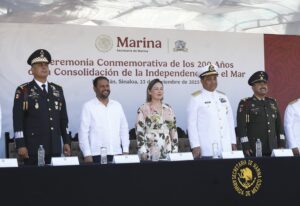 Conmemoran el bicentenario de la consolidación de la independencia en el mar